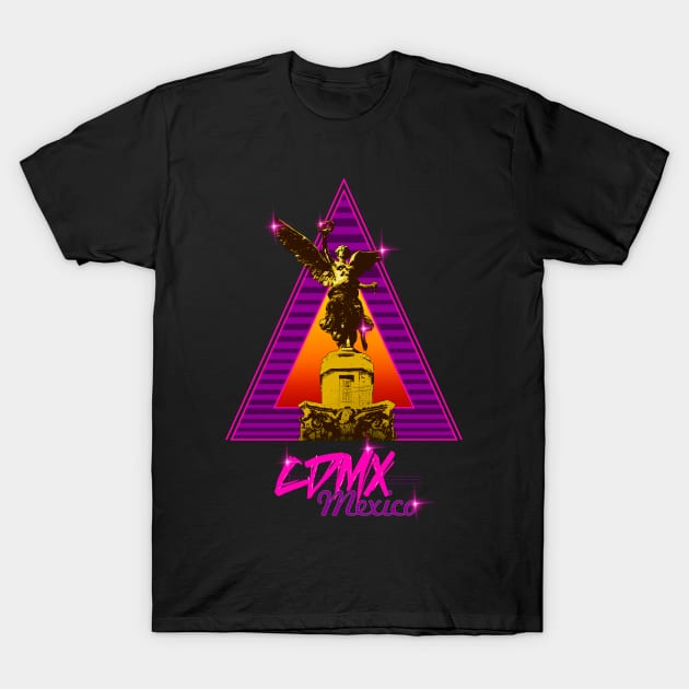 Cdmx retro wave T-Shirt by absolemstudio